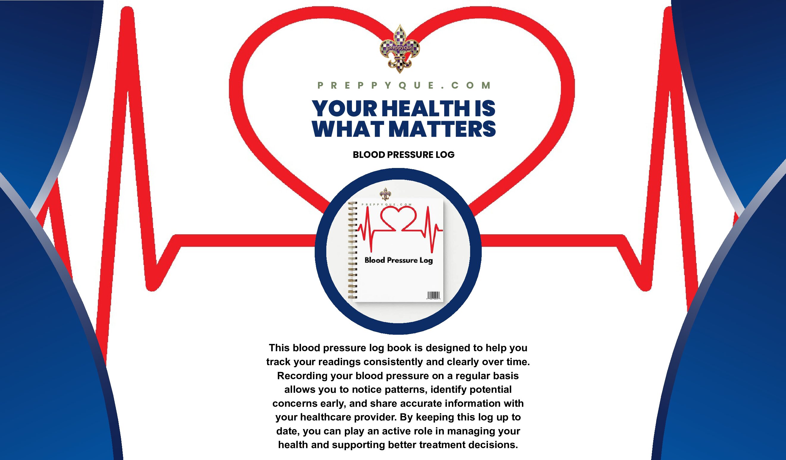 BLOOD PRESSURE LOG - Image 3